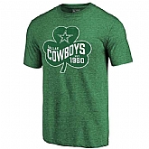 Men's Dallas Cowboys St. Patrick's Day Green Short Sleeve T-Shirt FengYun,baseball caps,new era cap wholesale,wholesale hats